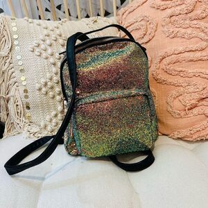 EUC Madden Girl Vegan Glitter Small Backpack